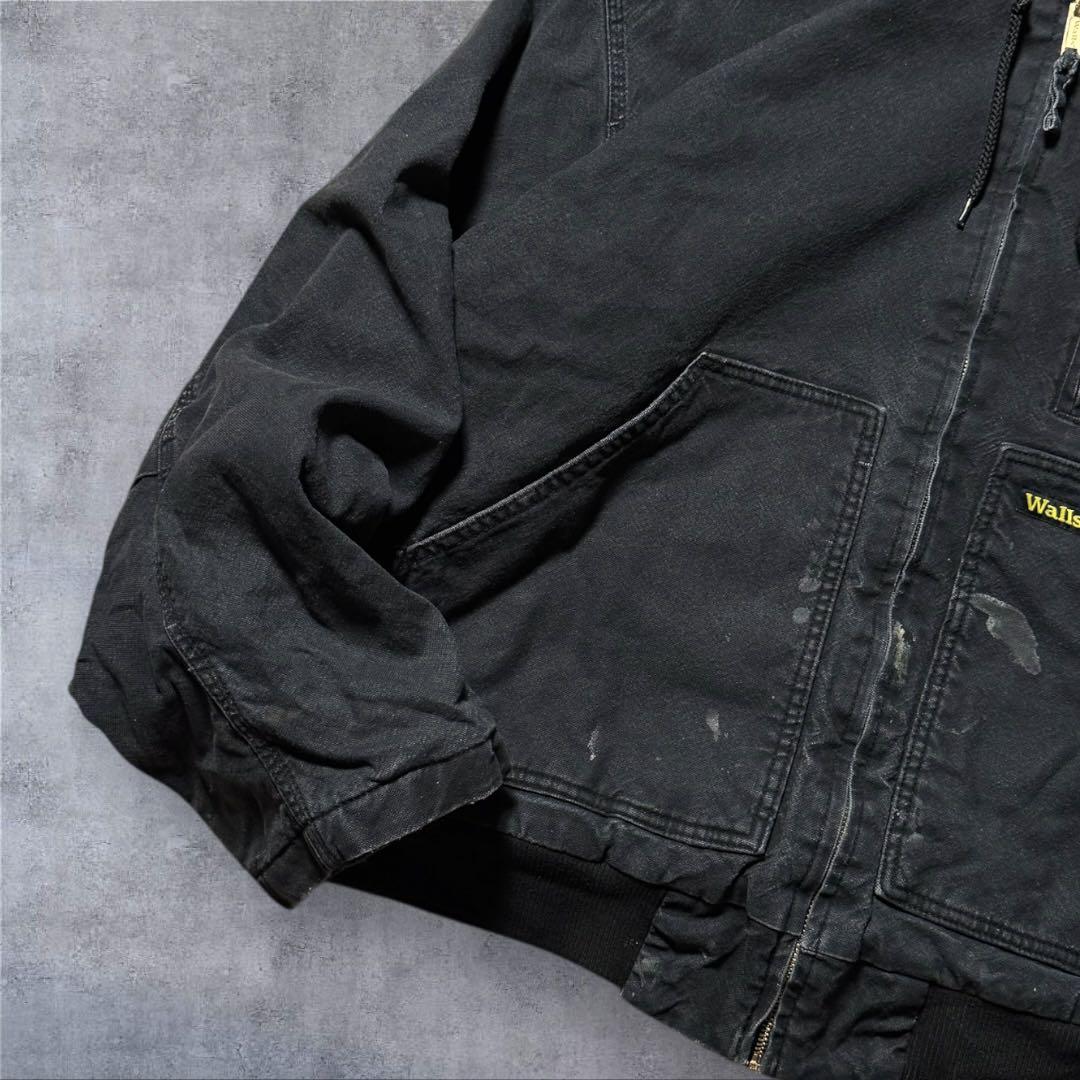 ぴむお2300 古着Wallsダック地アクティブジャケット短丈 フェードグ