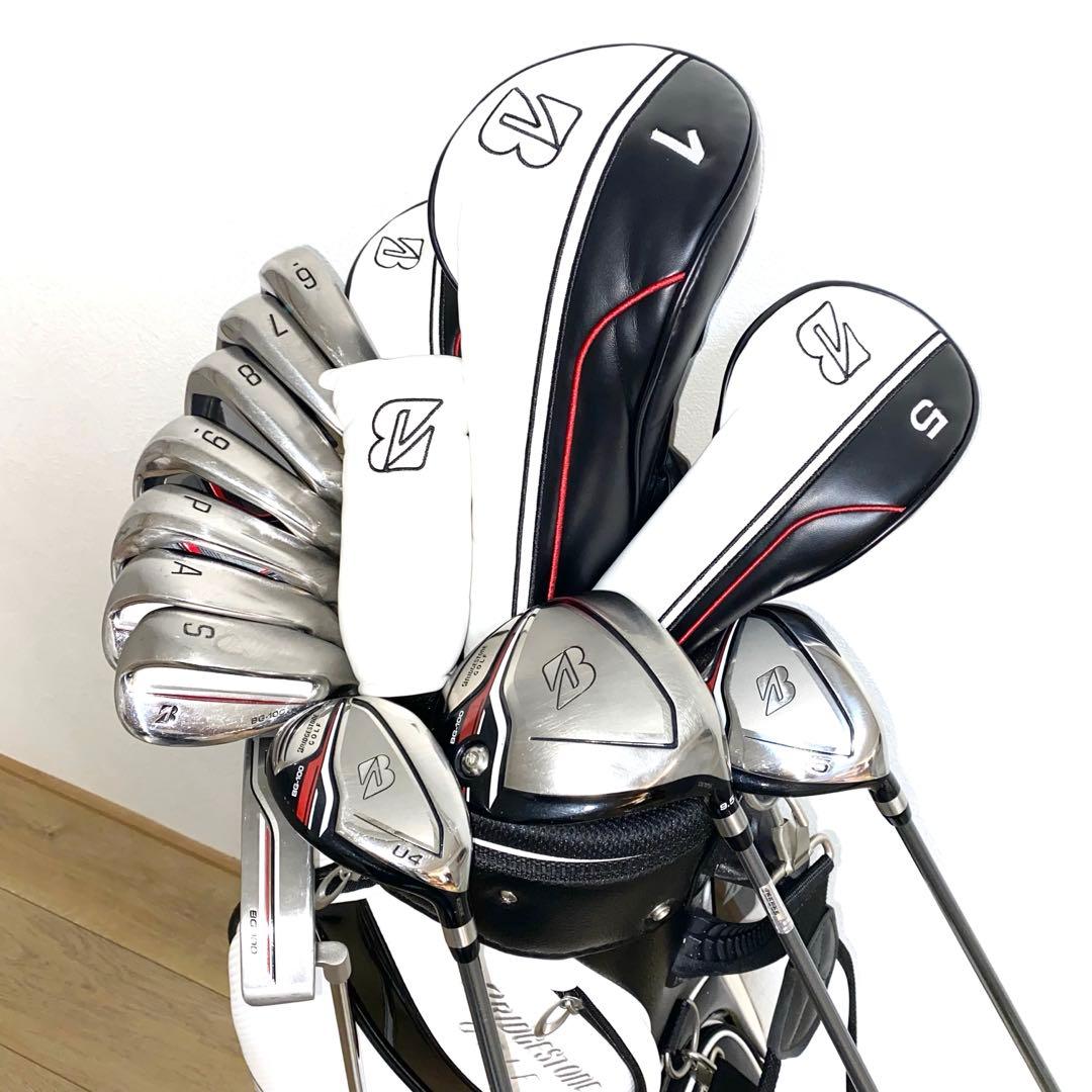 お得ブリヂストンBG-100メンズ用ゴルフクラブフルセット初心者キャディバッグ付