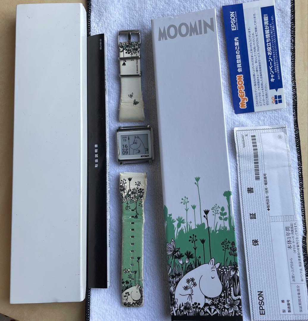 【25年6月電池交換】スマートキャンバス　ムーミン　ベルト新品！順調稼働