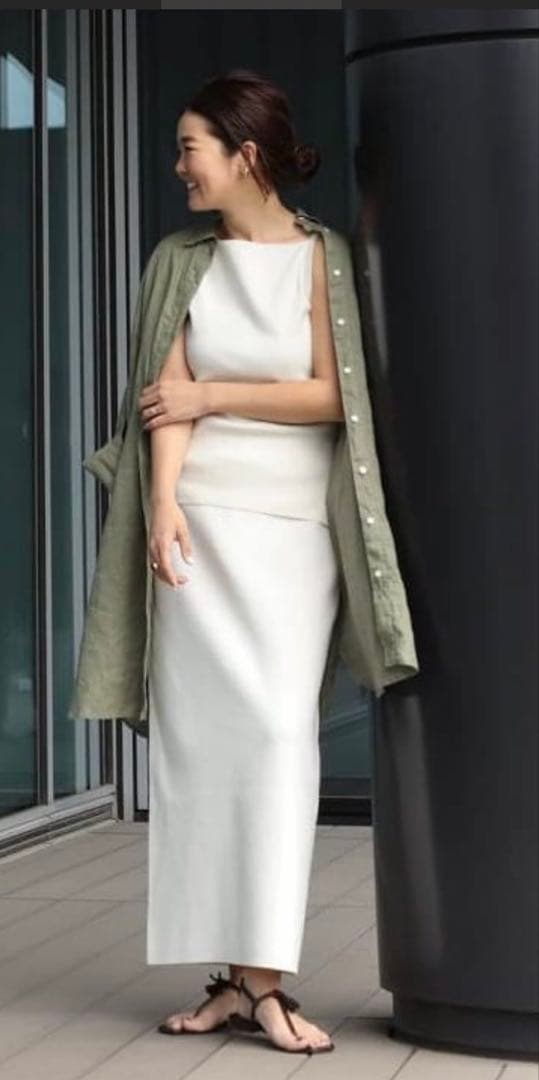 デミルクスビームス／ヘルシーニットキャミ.M ホワイト