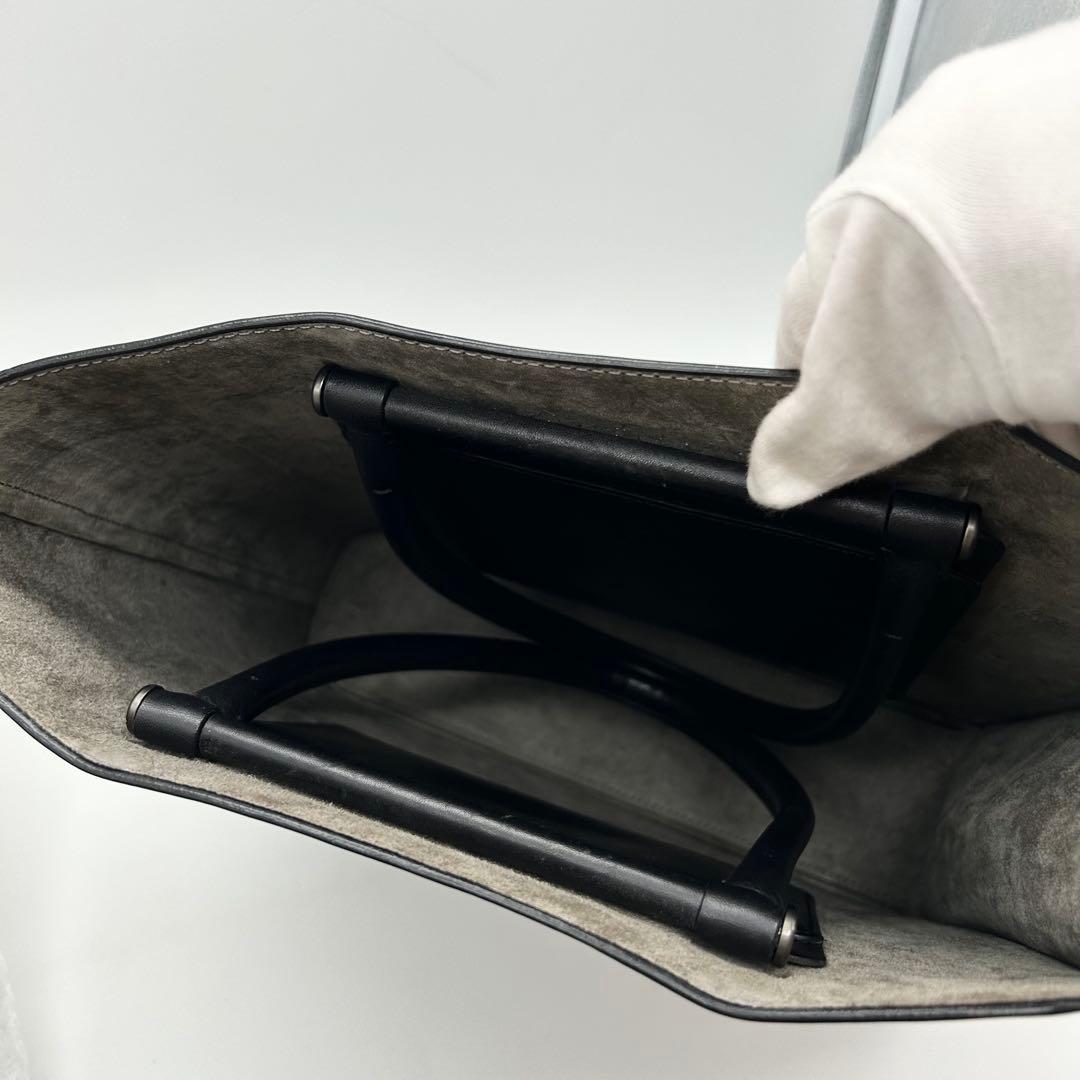 土屋鞄 ブラックヌメ カウレザー ブックトート A4可 黒 ハンドバッグ