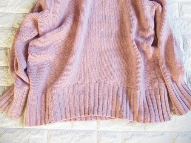 マイカアンドディール 上質 日本製 エクストラファインラムウール タートルニット