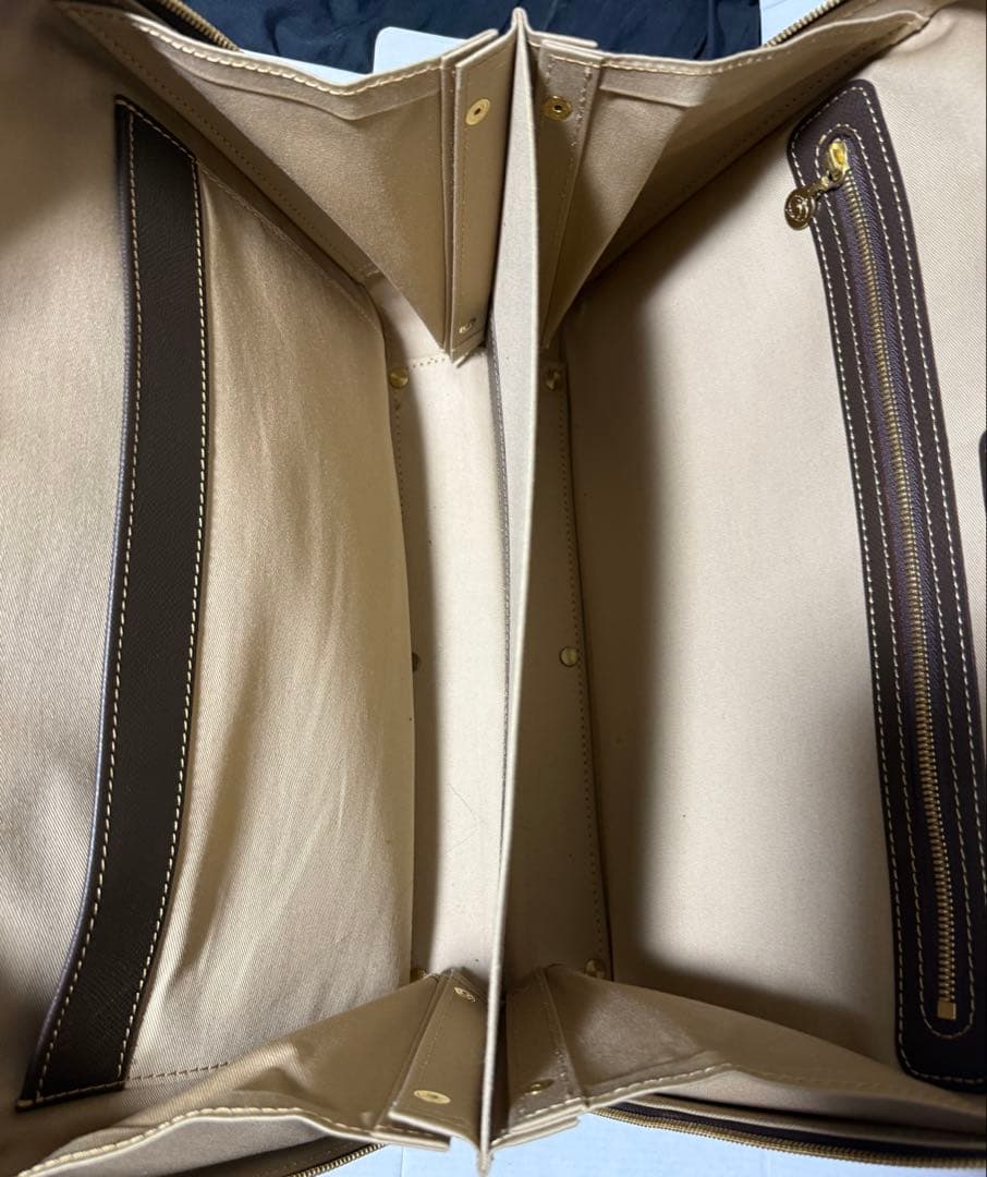 大峽製鞄 スリムオーバーナイト オールレザー ブリーフ ビジネス鞄 トープカラー