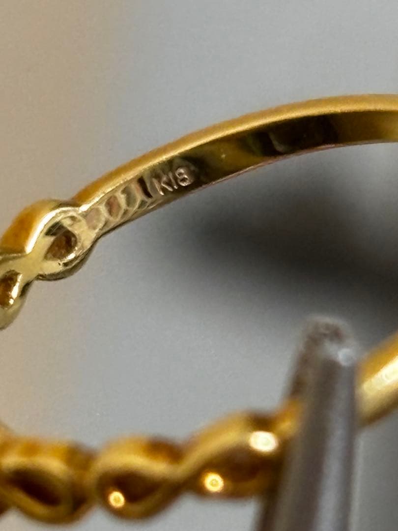 ペリドット K18 リング