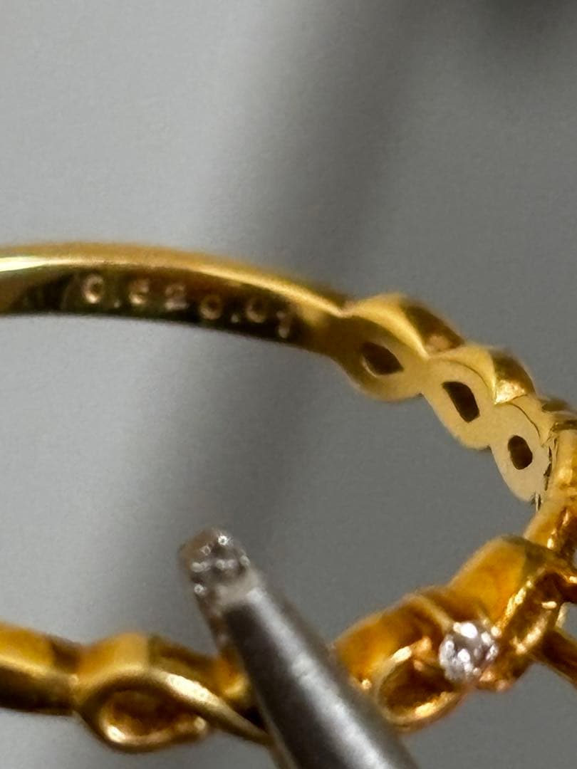 ペリドット K18 リング