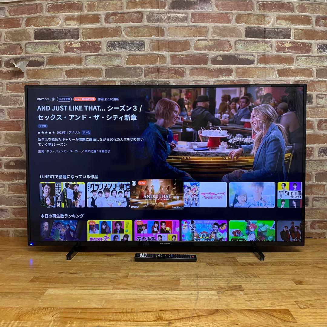 フナイ 50V型 4K 液晶テレビ Android TV FL-50U3330