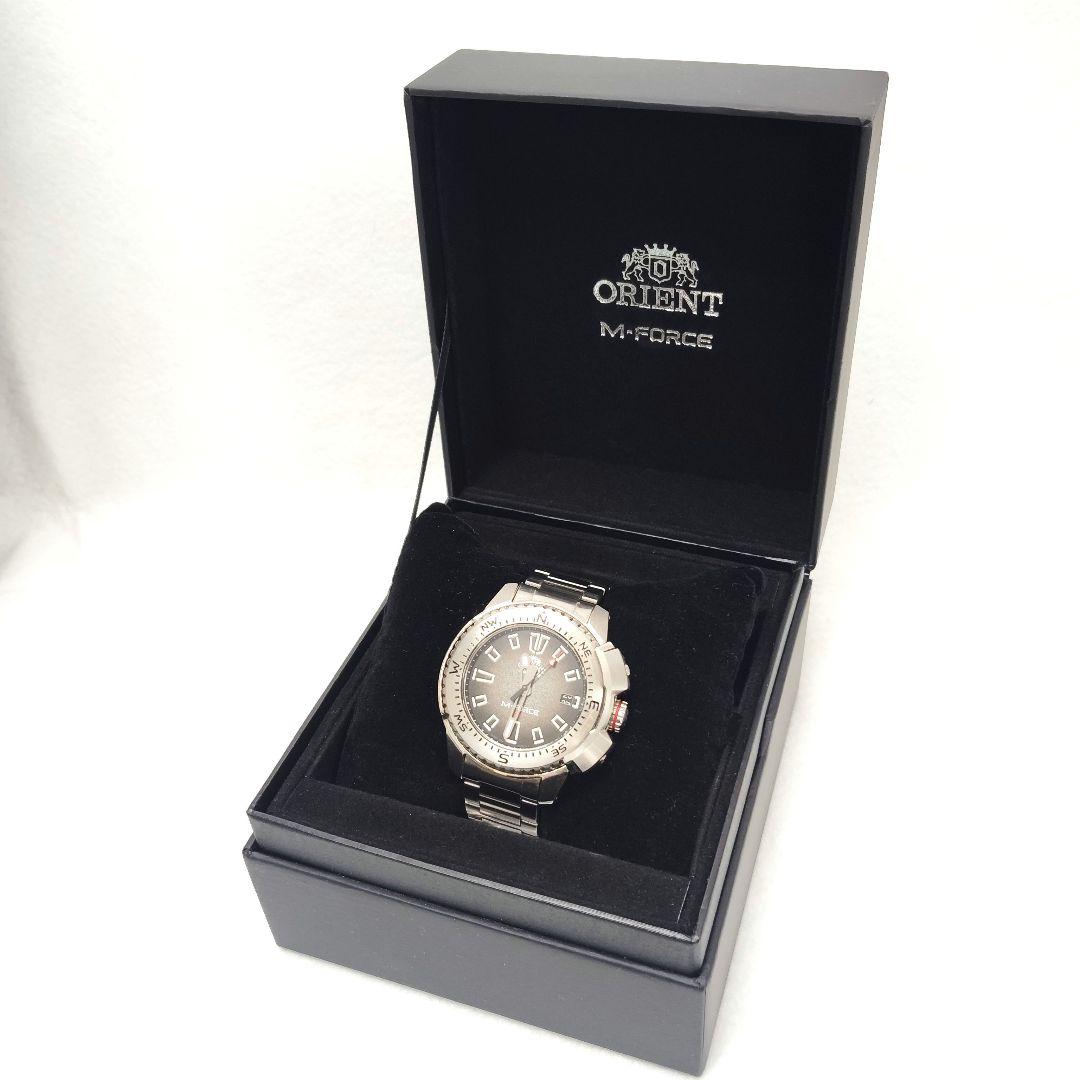【T】美品✨ORIENT M-FORCE 20barステンレススチール ブラック