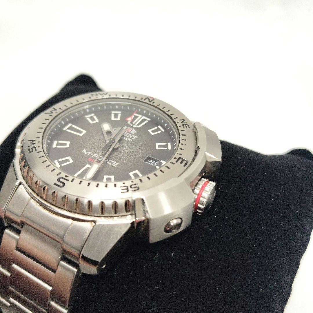 【T】美品✨ORIENT M-FORCE 20barステンレススチール ブラック