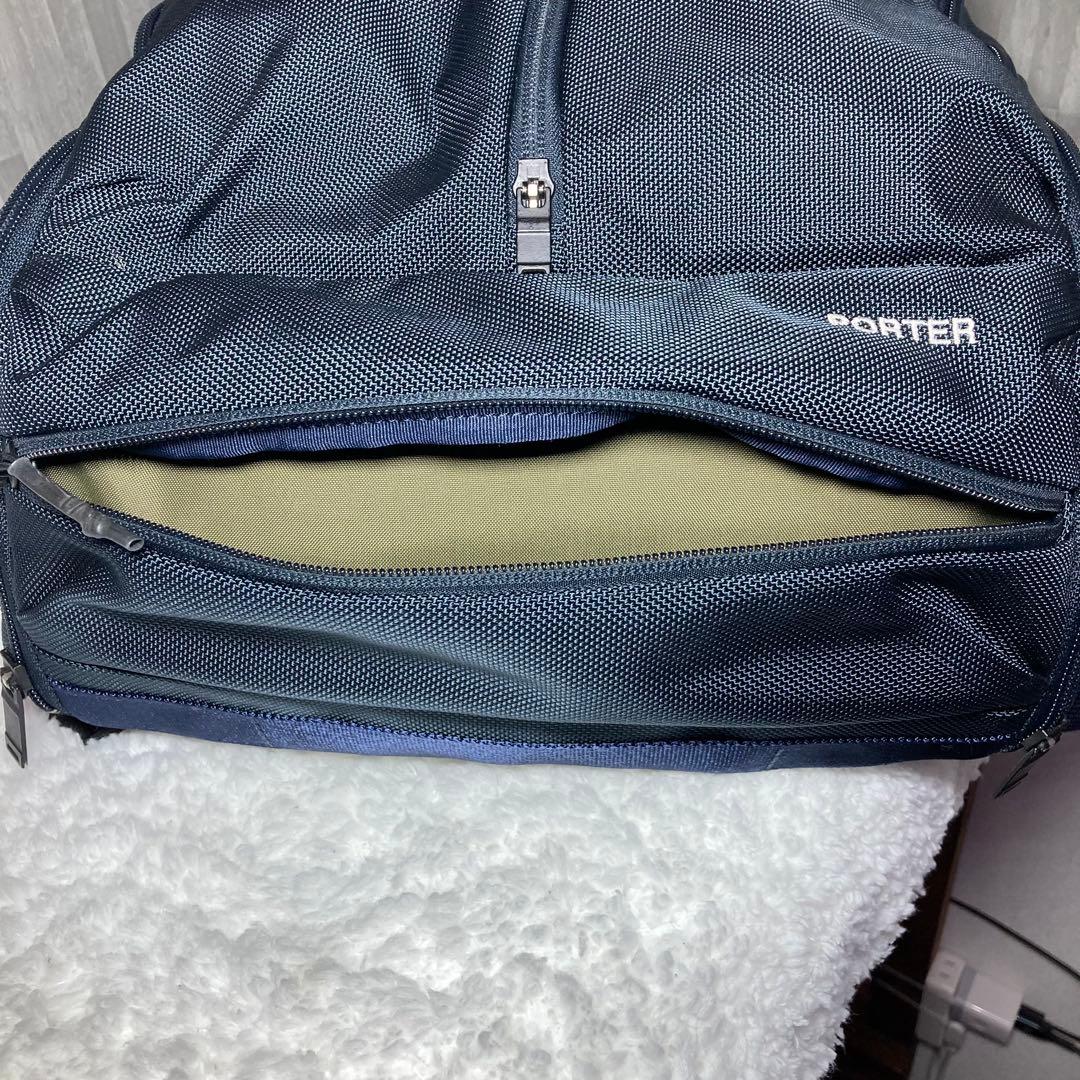 ポーター 3WAY オーバーナイト ブリーフケース　ネイビー PORTER