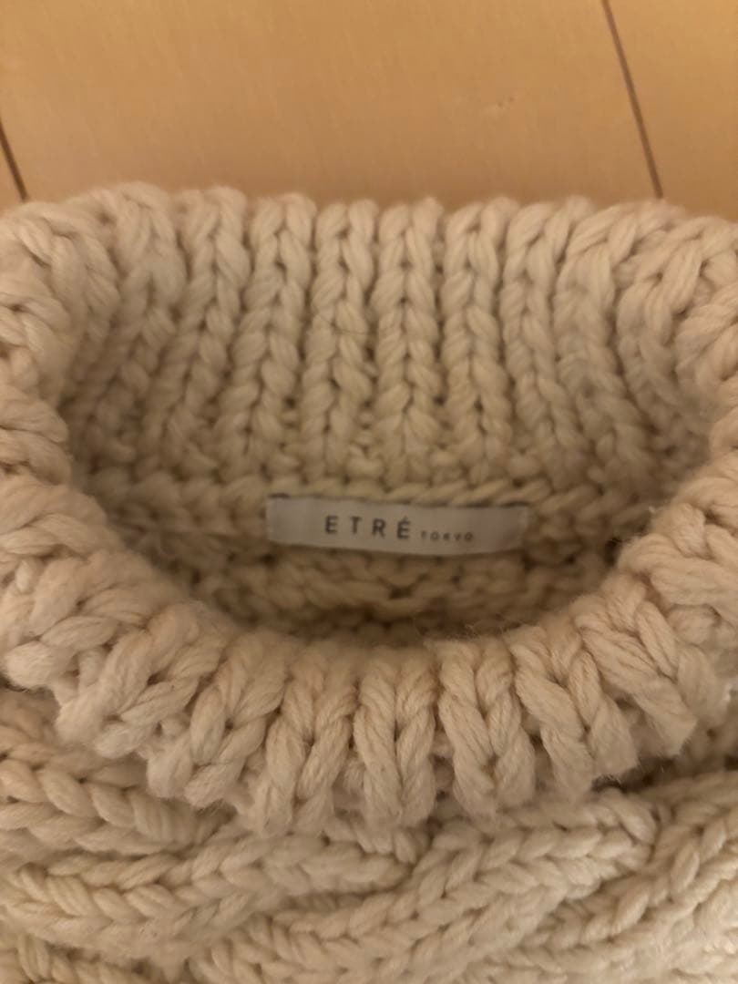 ETRE TOKYO ケーブルハンドニットプルオーバー
