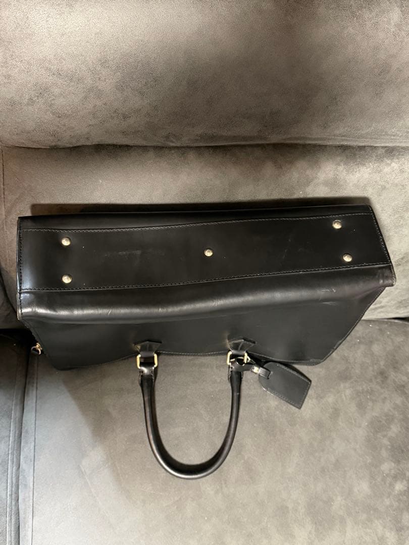 【値下げ】ボルドリーニ　セレリア　ブラックレザー ビジネスバッグ