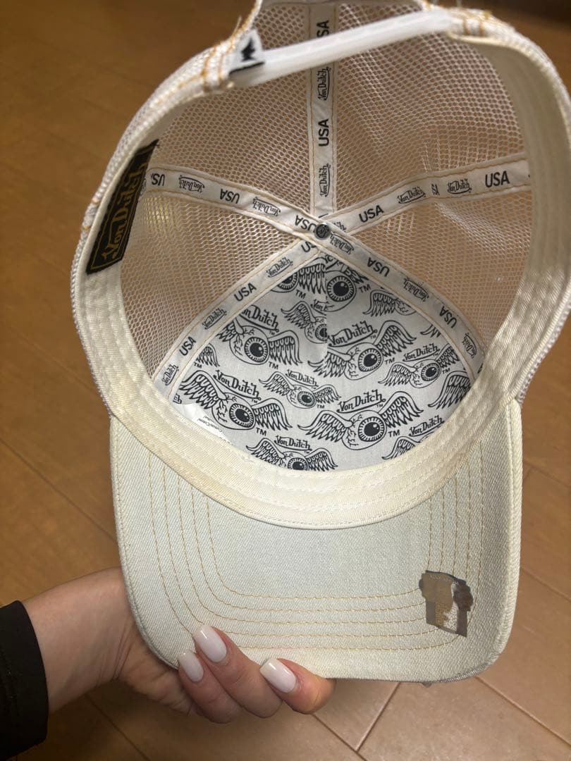 Von Dutch ボンダッチ　メッシュキャップ　デニム ストーン 帽子