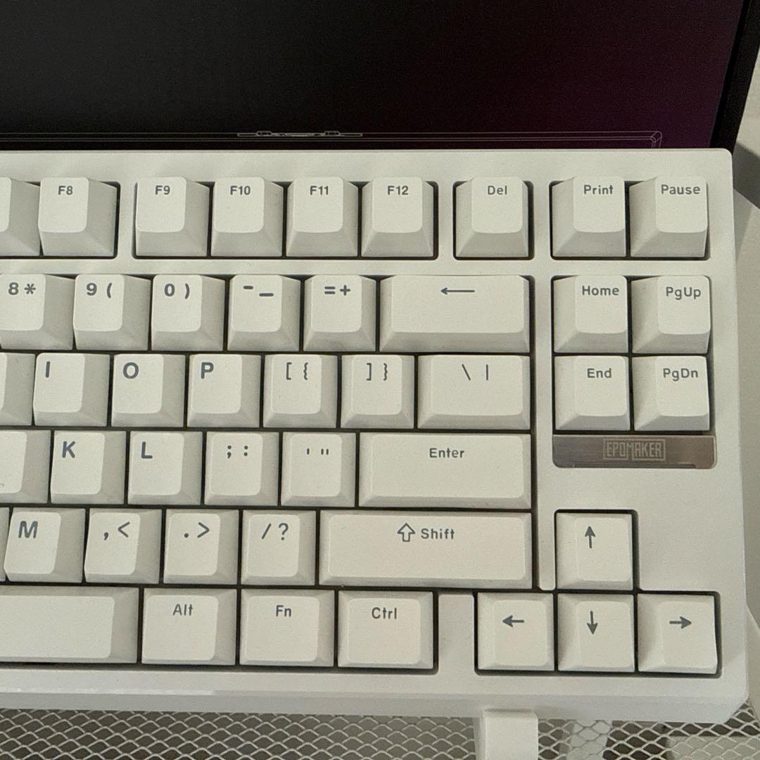EPOMAKER G84 80% メカニカルキーボード ホワイト