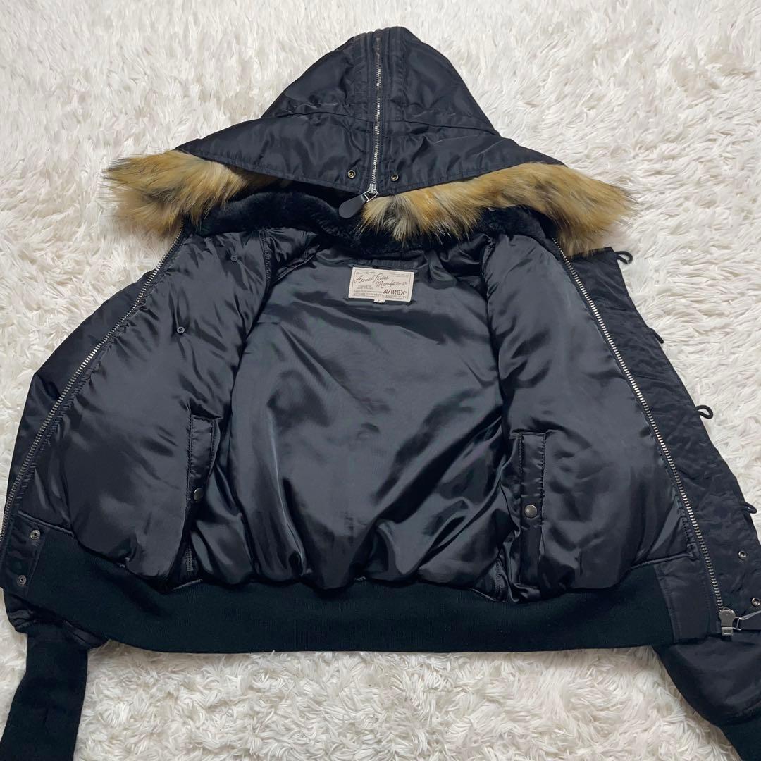 AVIREX n2b フライトジャケット 黒 短丈 【美品】