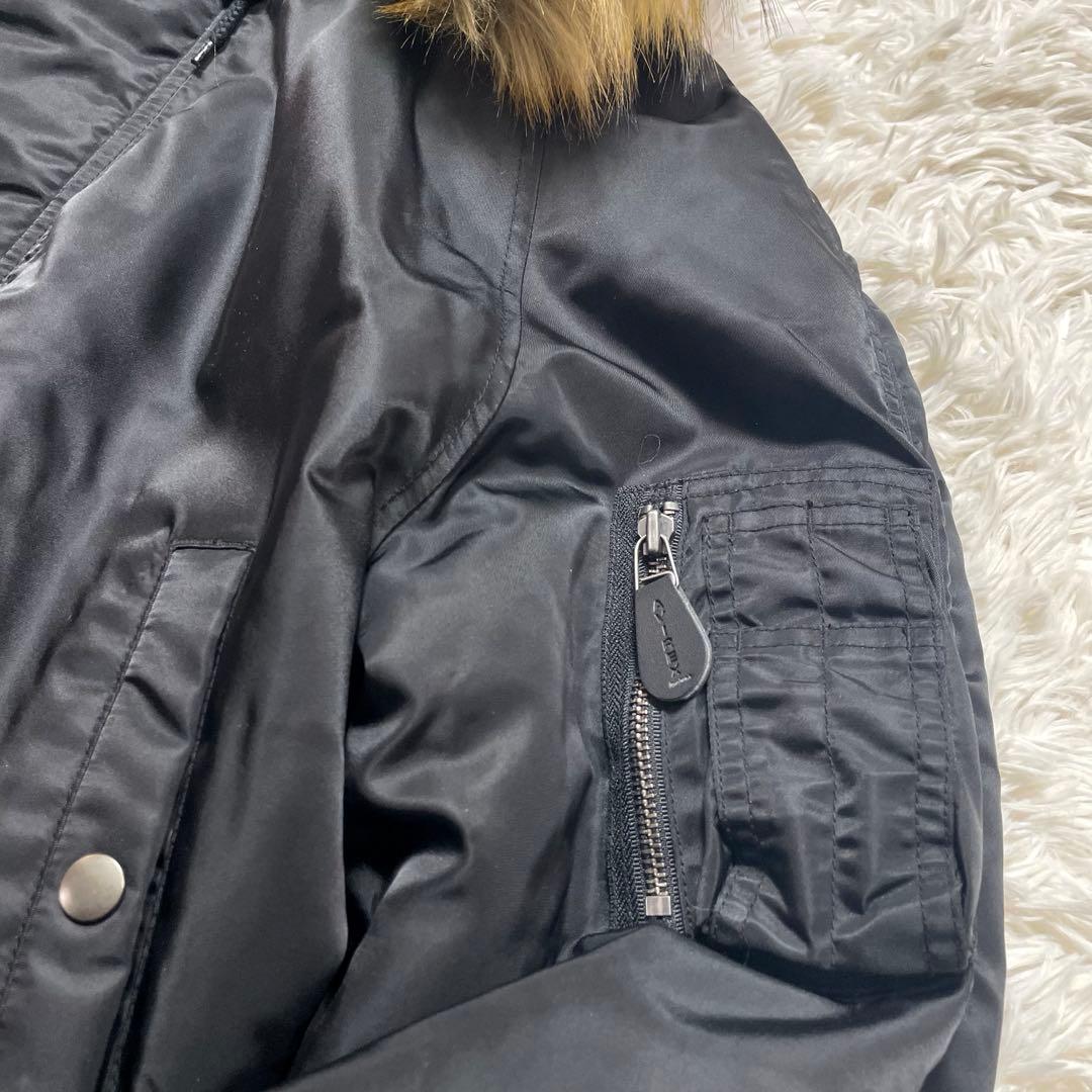 AVIREX n2b フライトジャケット 黒 短丈 【美品】