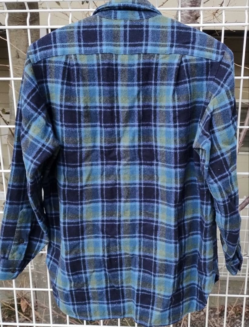 キ*ル様 Pendleton ウール 長袖シャツ カリフォルニアサーフ配色チェッ