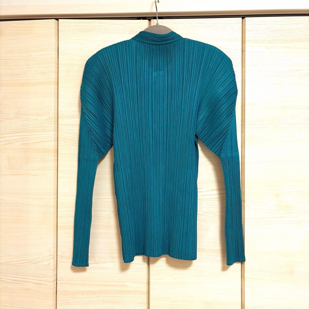 プリーツプリーズ　オリエンタル　モード　マオカラー　トップス　希少デザイン