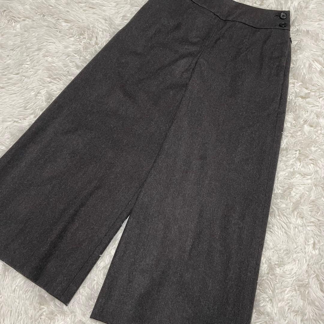 ✨極美品✨マーガレットハウエル ウール カシミヤ ワイドパンツ ガウチョパンツ