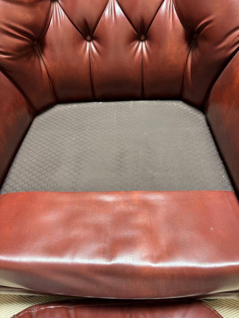 【仁氏さま専用】ダークブラウン レザー 1人掛けソファ