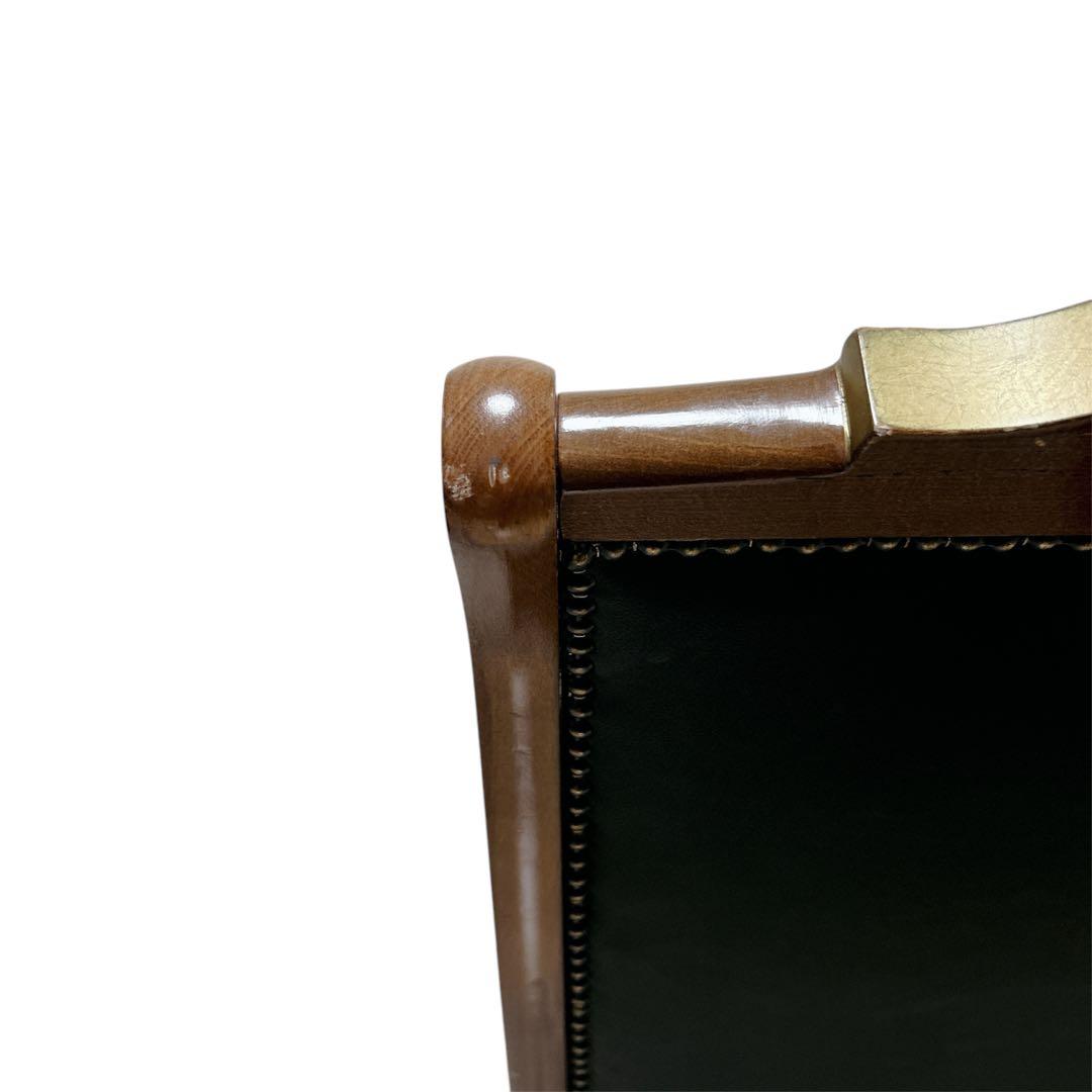 【希少】 ファシオシルバーノ ロッキングチェア 木製 レザー 椅子