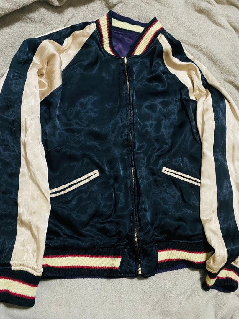 JAPAN TOUR 限定版　スカジャン 龍　サテン 2面使う Unisex