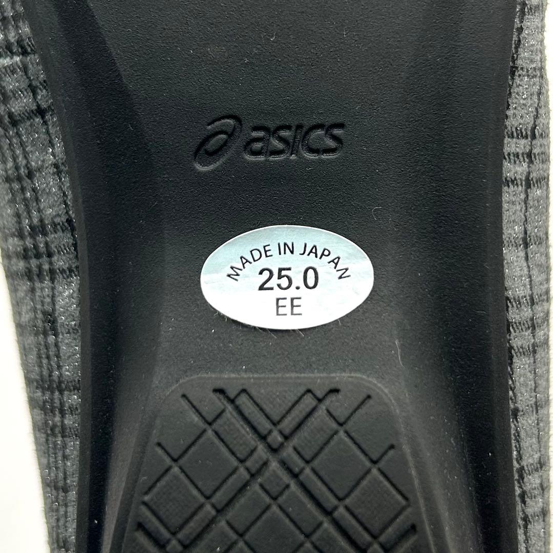 未使用級✨ ASICS WALKING 【25㎝EE】 バレエシューズ グレー