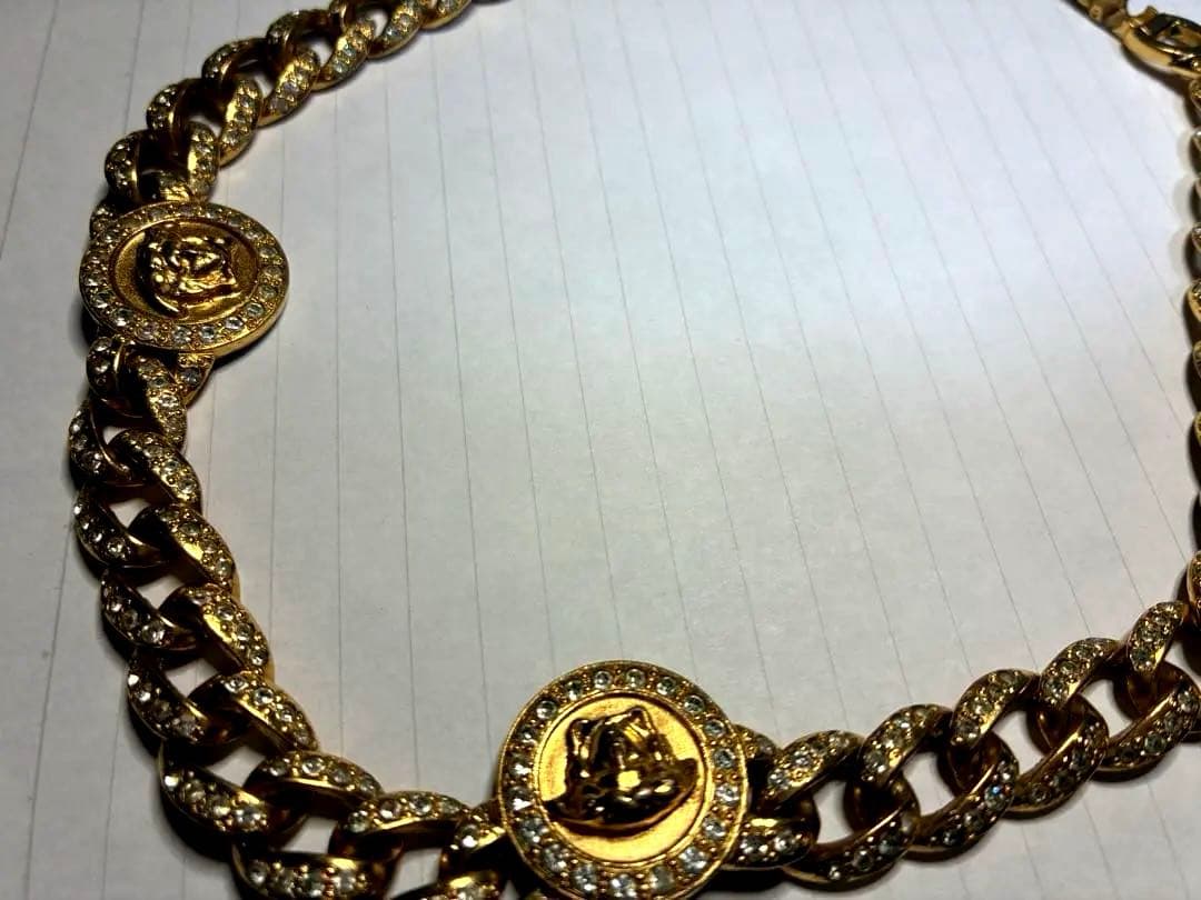 【VERSACE】ゴールドチェーンネックレス