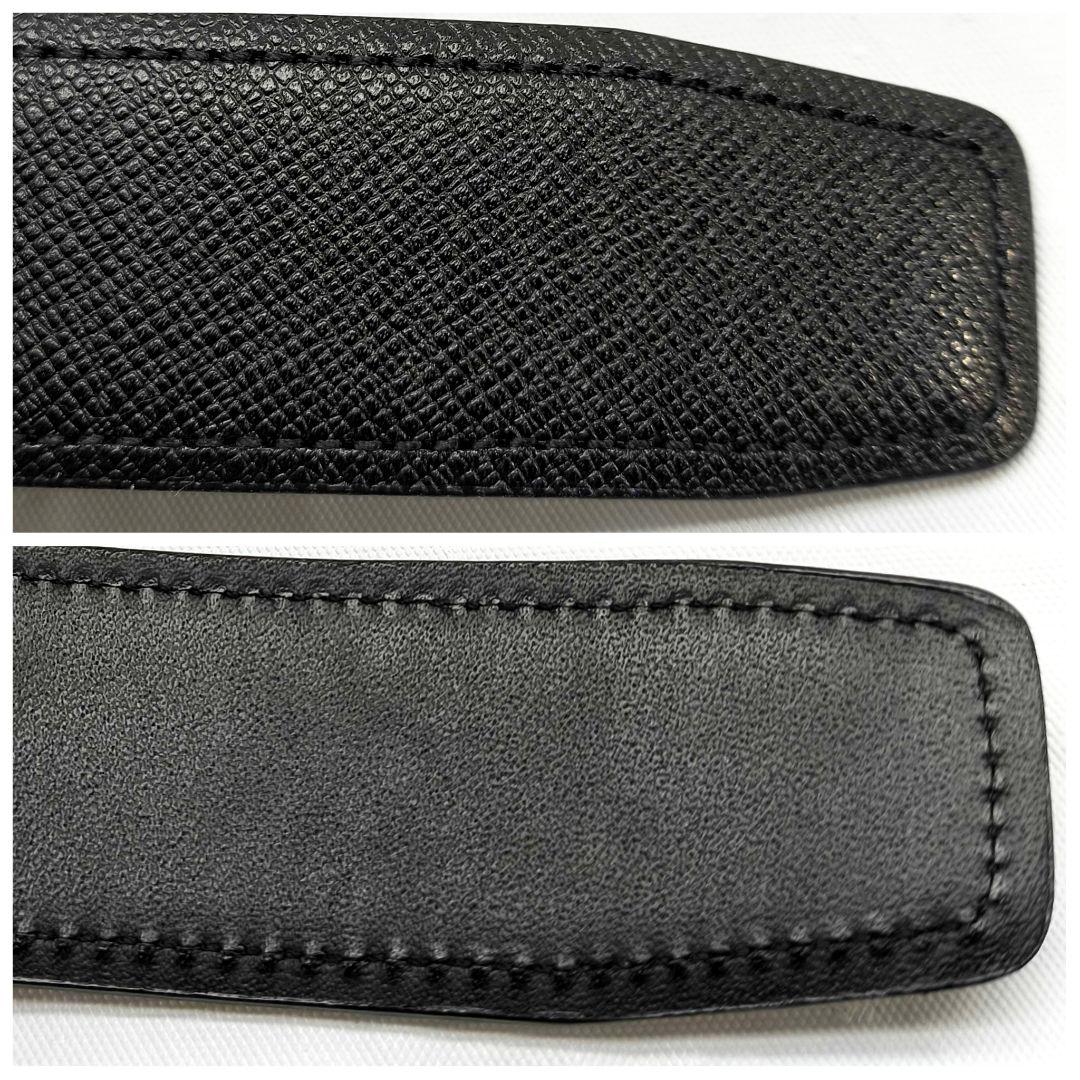 新品未使用 バーバリー ベルト メンズ ブラック 調整可 レザー