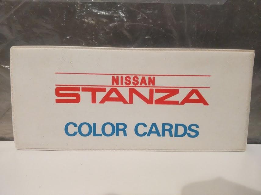 昭和レトロ★70年代★見本品 STANZA 日産自動車 スタンザ カラーカード