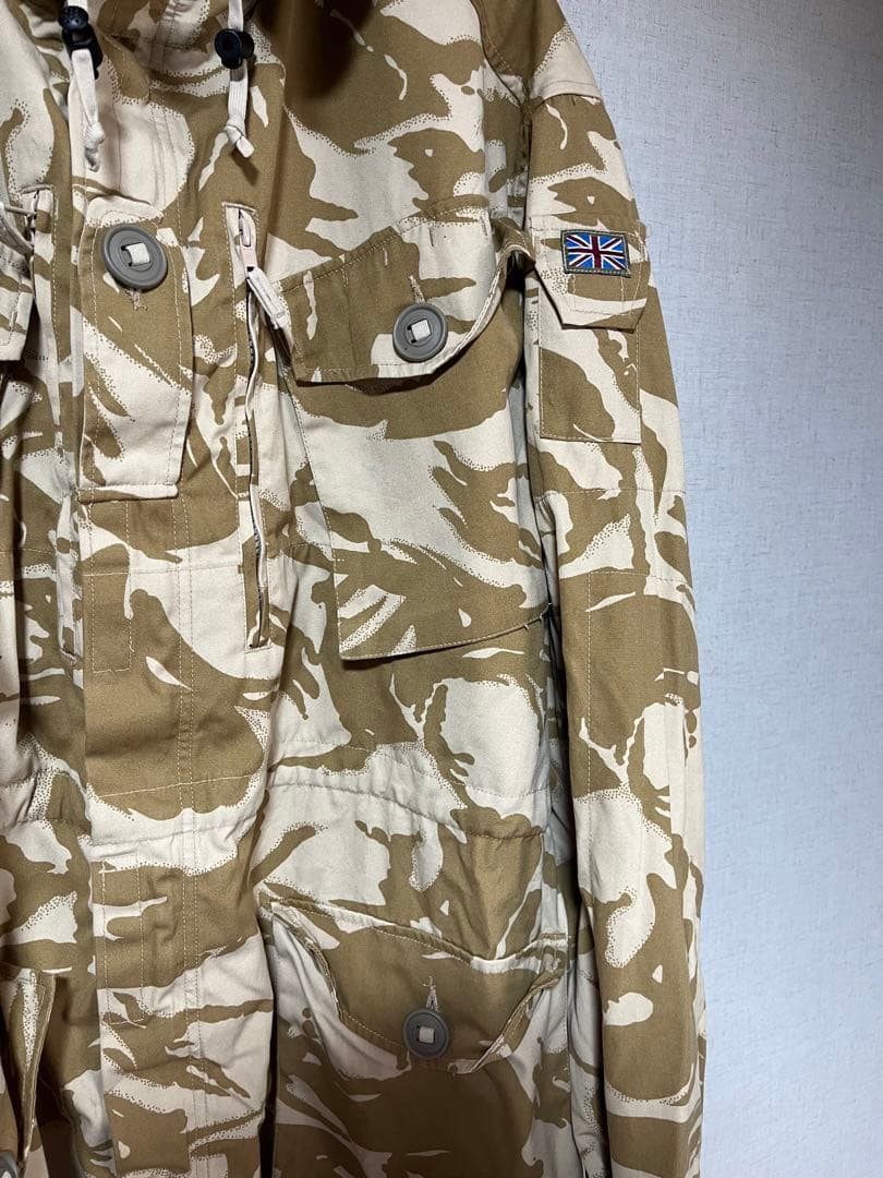 古着 イギリス軍 モッズコート デザートカモ ユーロミリタリー フーデットコート