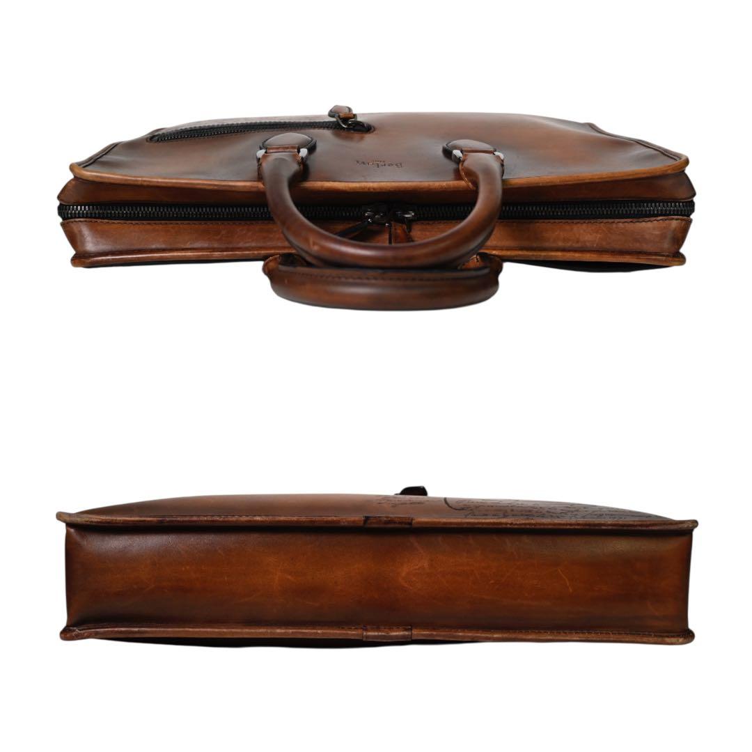 【美品】ベルルッティ ブラウン レザー ビジネスバッグ ブリーフケース