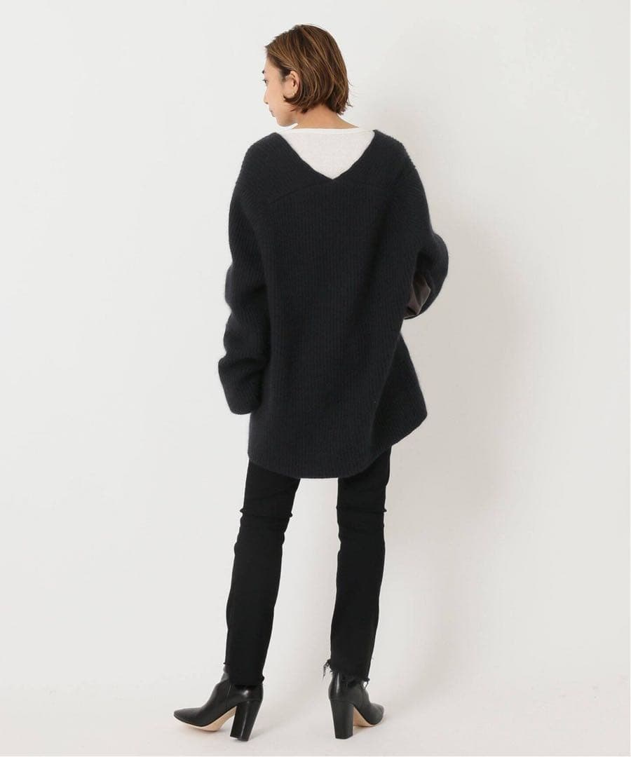 【超美品】Deuxieme Classe COZY Vネックニット ブラック