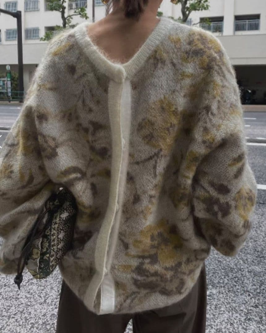 【入手困難】AMERI◆STUDIOUS別注 モヘア混 カーディガン厚手