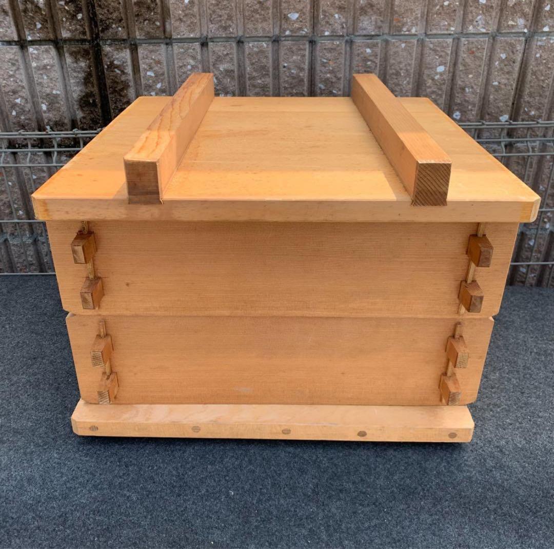 【テクニトロン】2段角型　せいろ　大型　木製　蒸篭　蒸し器