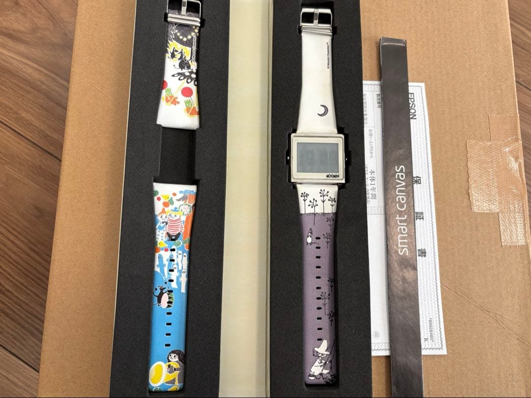 100周年　smart canvas デジタル腕時計 ムーミン　スナフキン