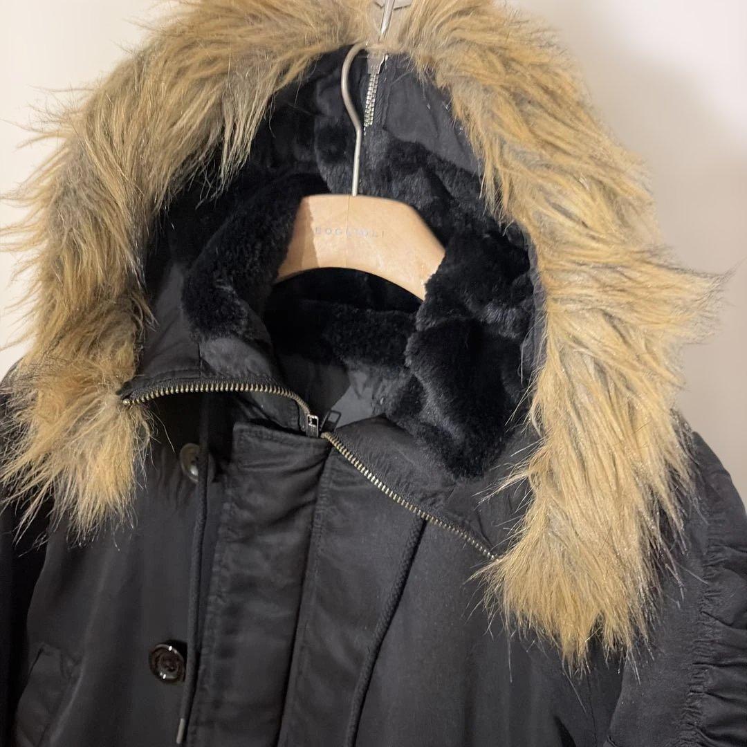 y2k archive ボンバー　フライトジャケット　ファー付　短丈　N-2B