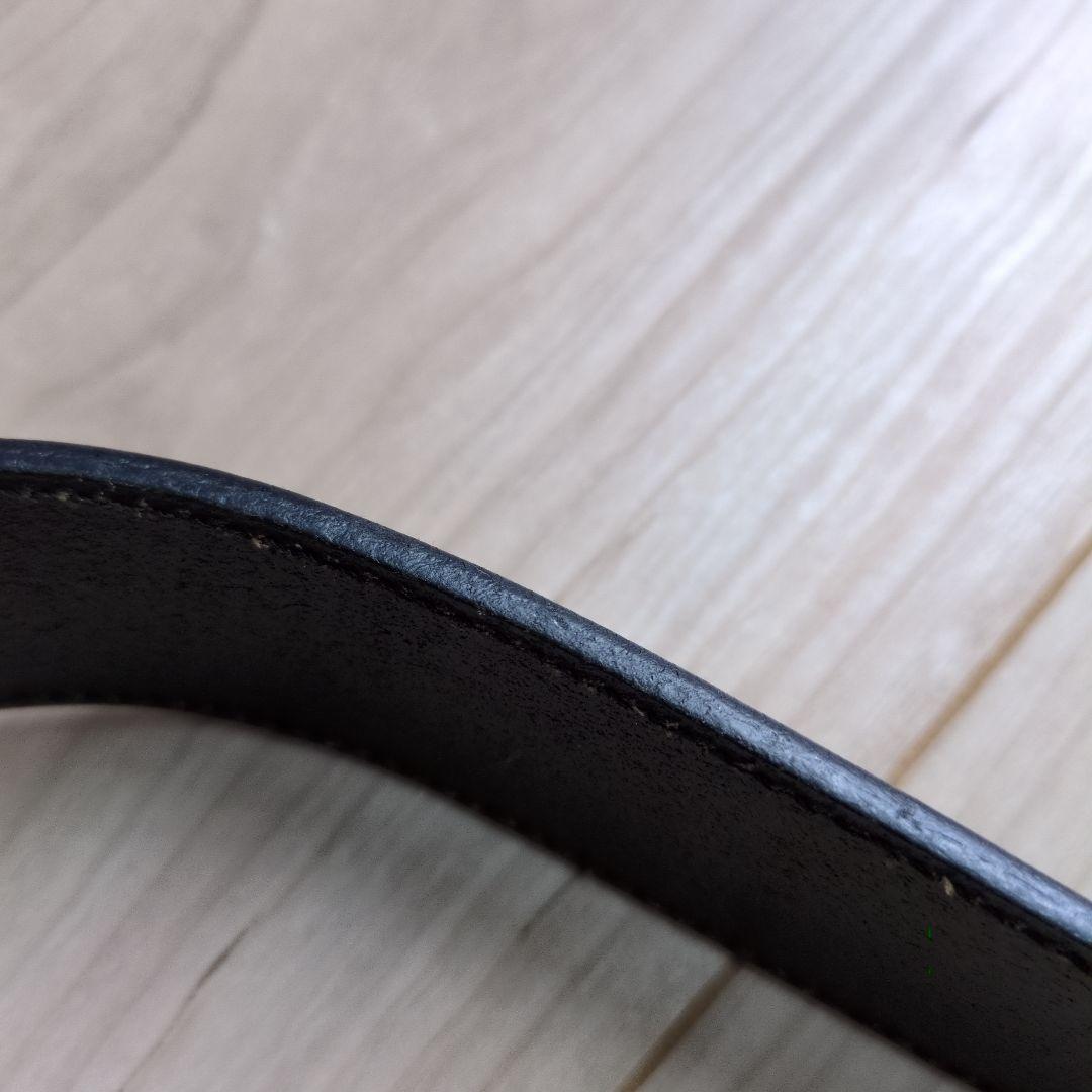 GUCCI ブラックレザー ベルト 132172-479610-75330