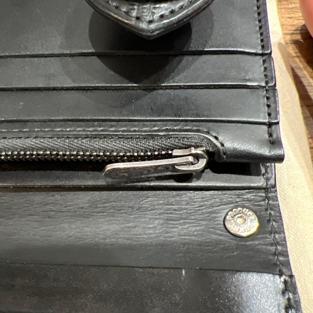 だいすけfunny製 長財布　ライダースウォレット　クロコダイル　未使用