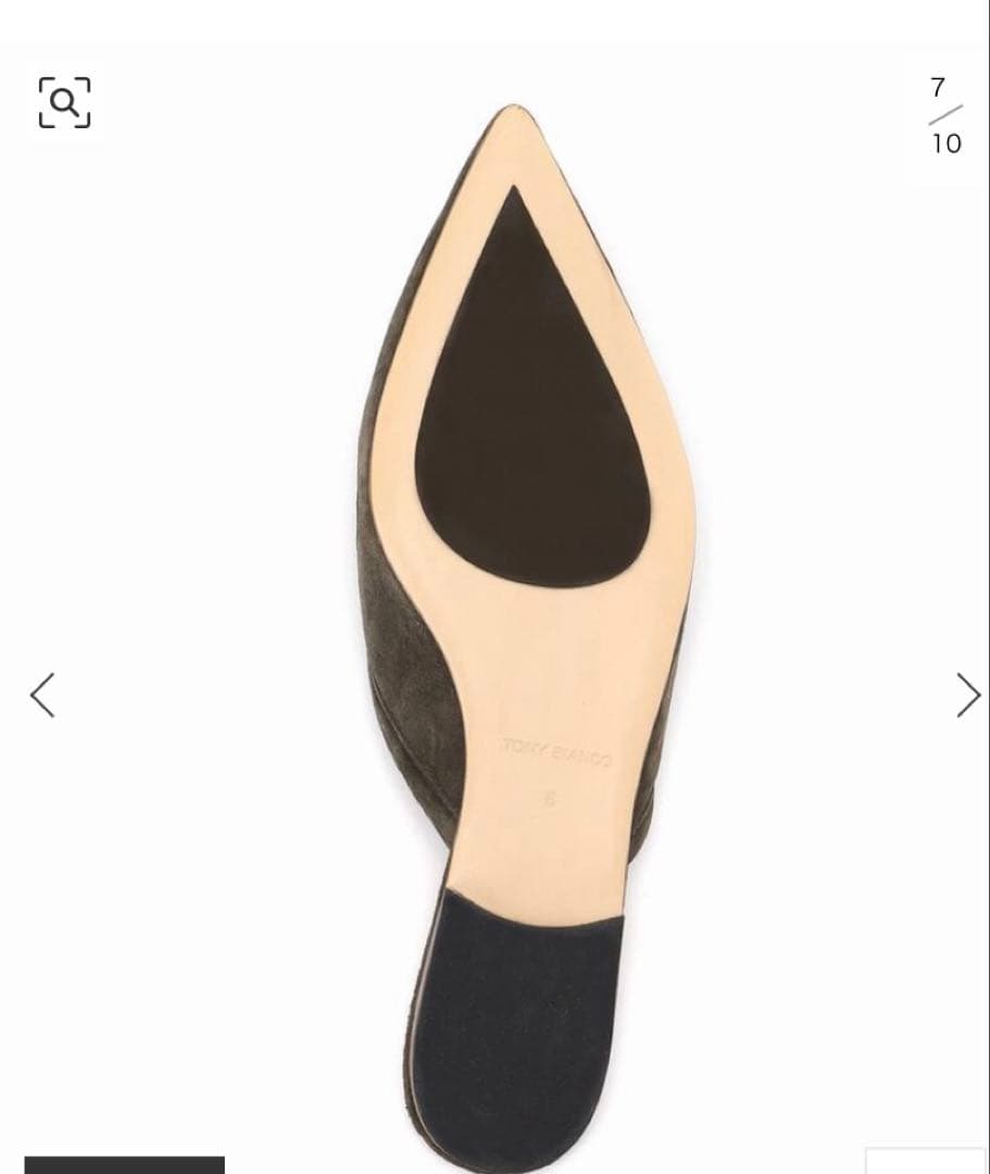 Plage TONY BIANCO別注SUEDE KNOT FLATミュール35