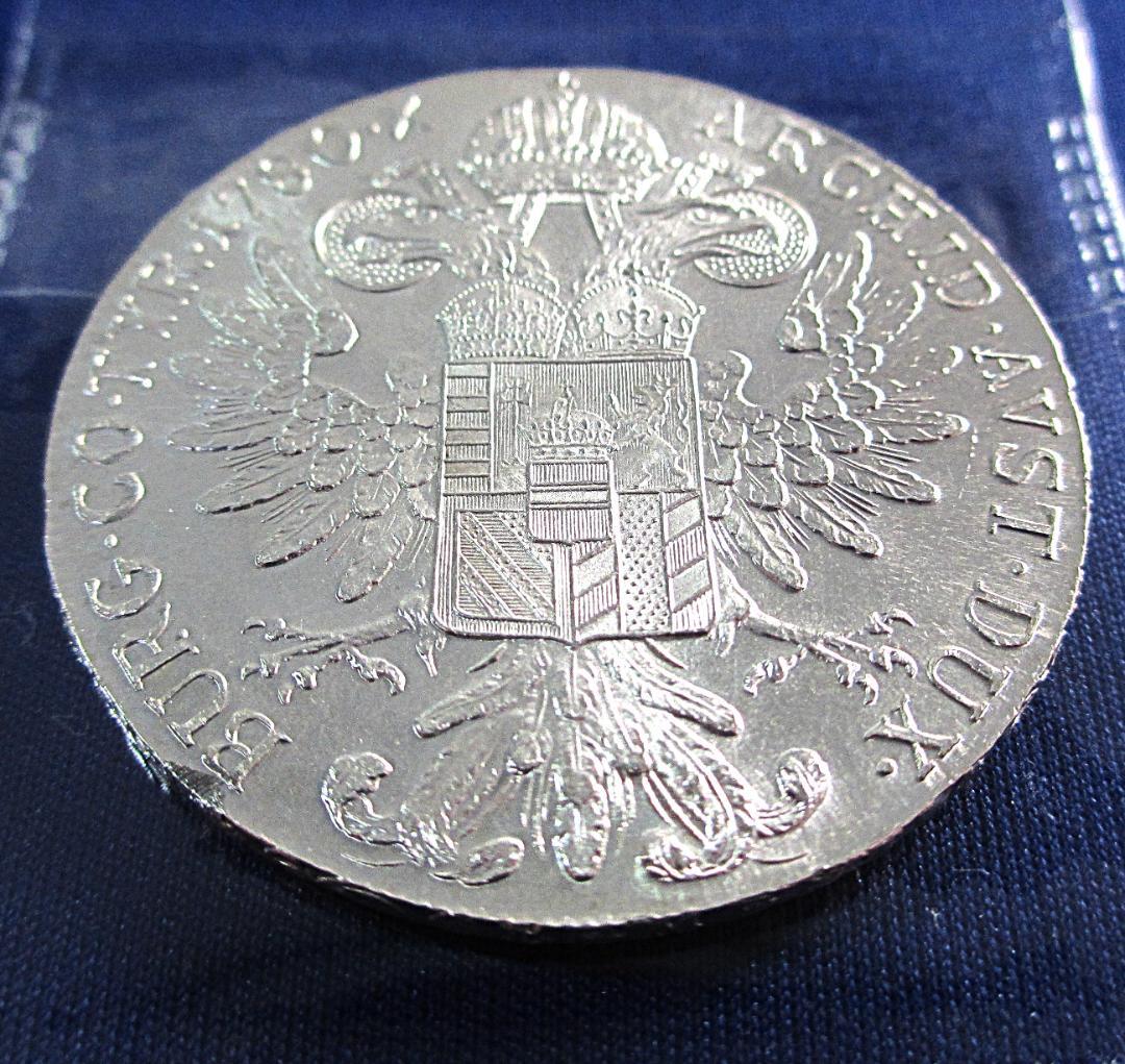 （43-28）【銀価格高騰！】オーストリア大型銀貨：双頭の鷲 １ターレル銀貨