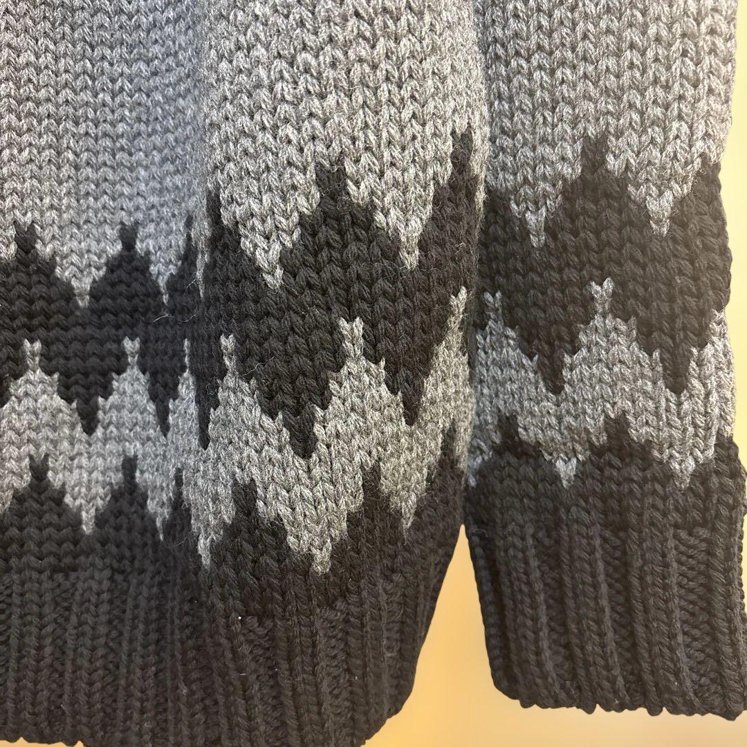 【未使用】1piu1uguale3ノルディックセーターBK