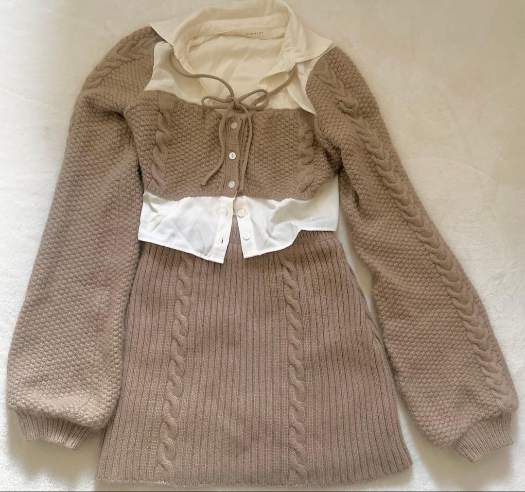 トップス andmary Luna angora set up