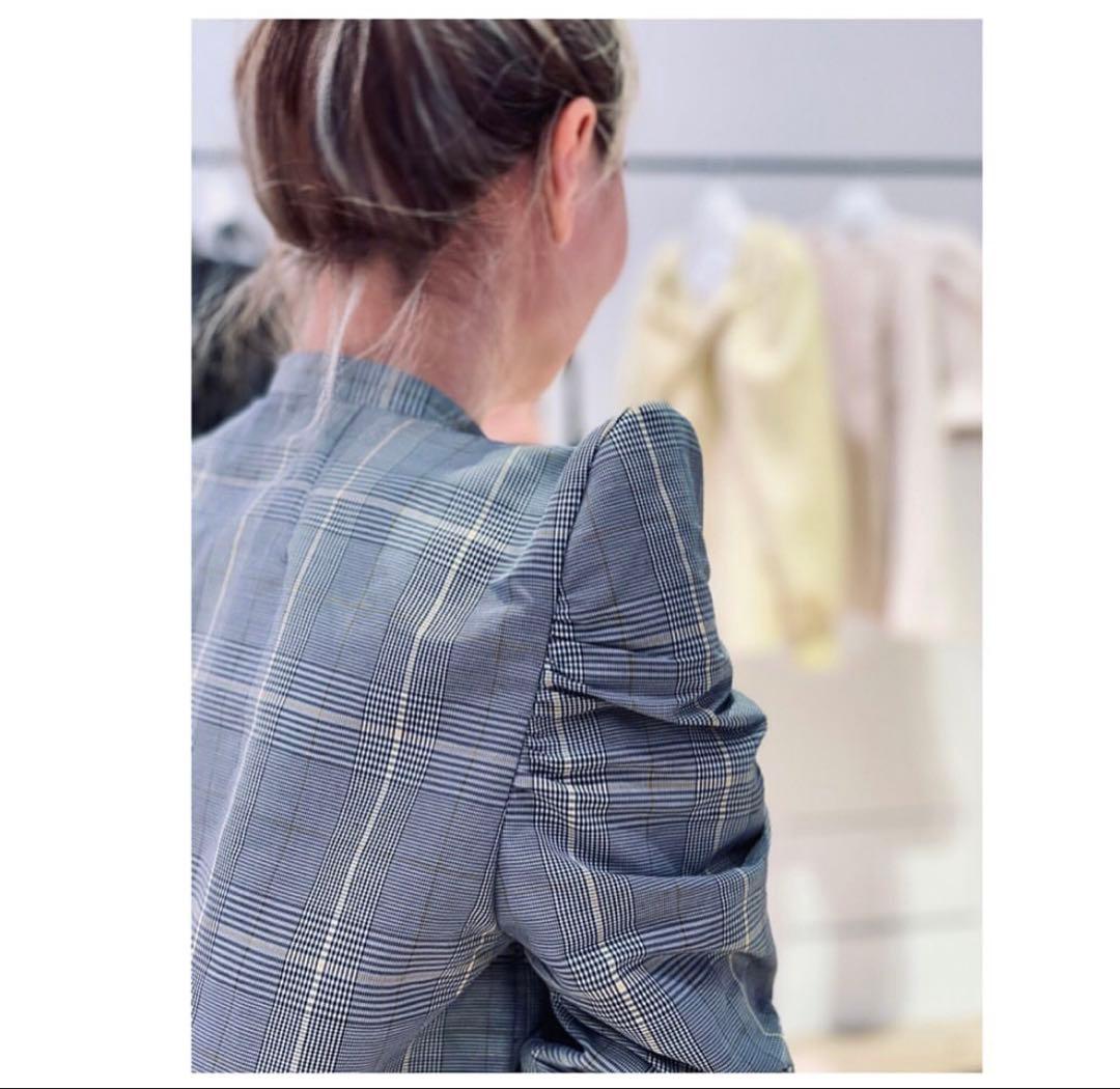 極美品 LUDLOW ラドロー チェック柄 ブラウス リネン