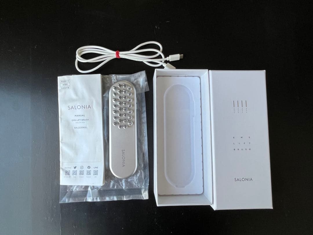 【美品】SALONIA（サロニア） 電気ブラシ／EMSリフトブラシ