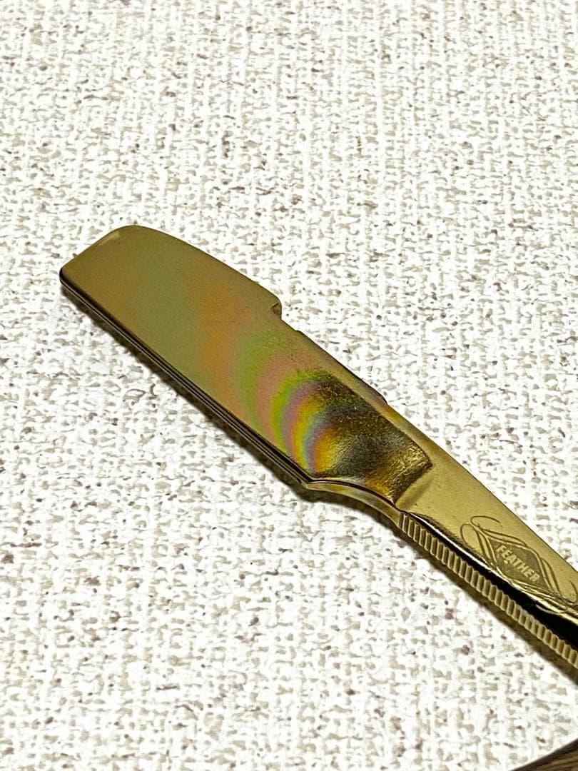 FEATHER 剃刀 ゴールドカラー 折りたたみ式 日本製