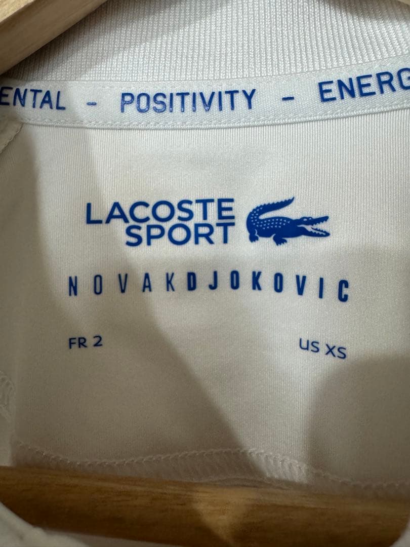希少　美品　LACOSTE ノバク・ジョコビッチ　ウルトラドライ仕様　ポロシャツ