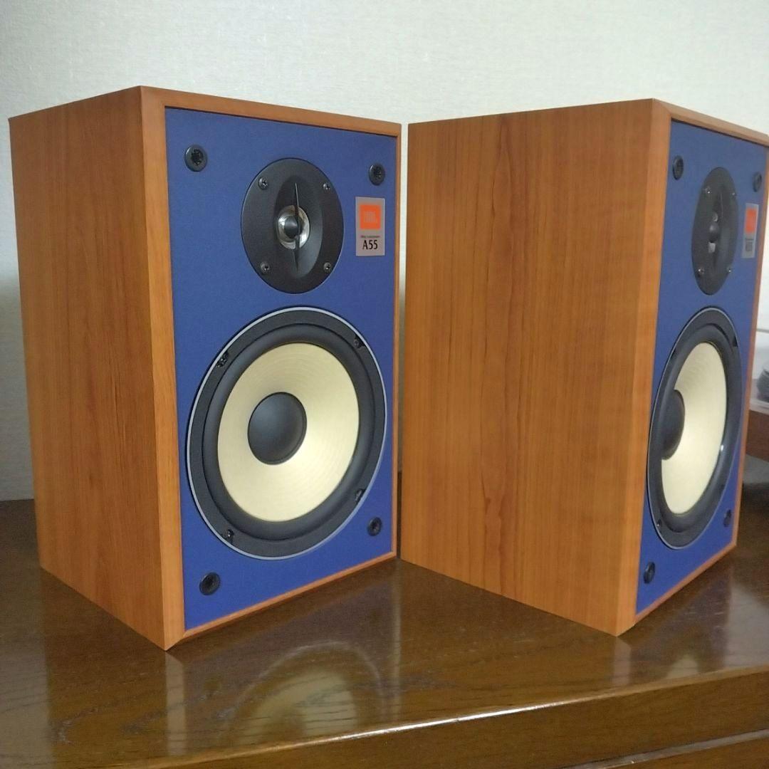 【完動品】JBL A55 2WAYスピーカー ブルーバッフル 美品