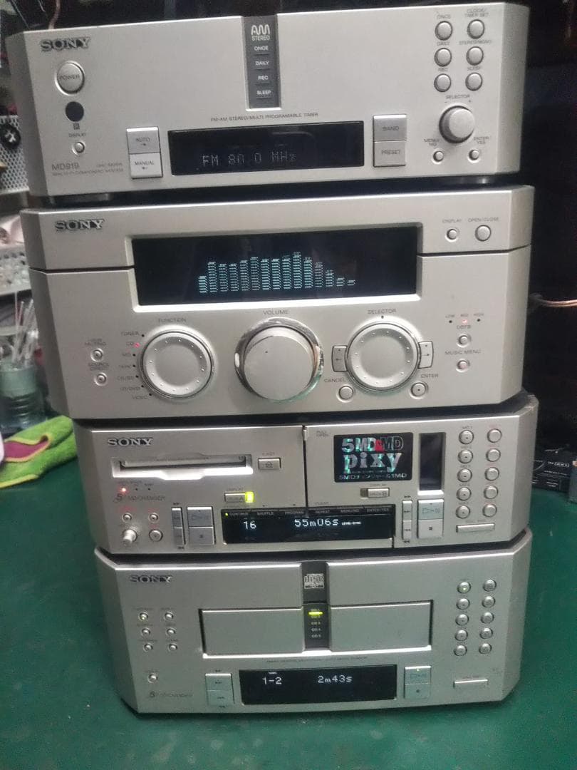 SONY CDP-MS919 整備済　5連CD機器単体　DHC-MS919の単品