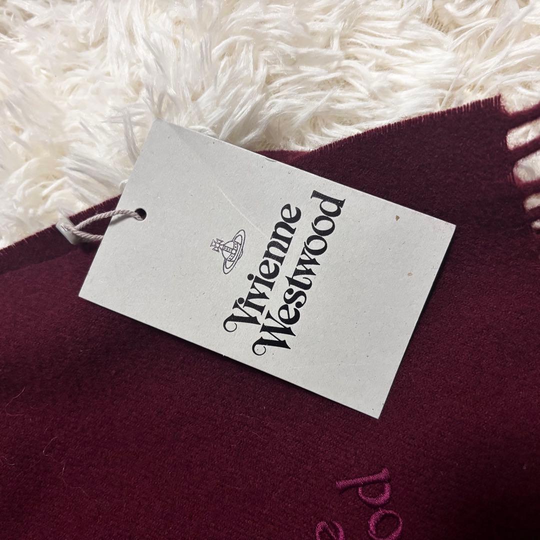 ヴィヴィアンウエストウッド マフラー ボルドー 新品 タグ付