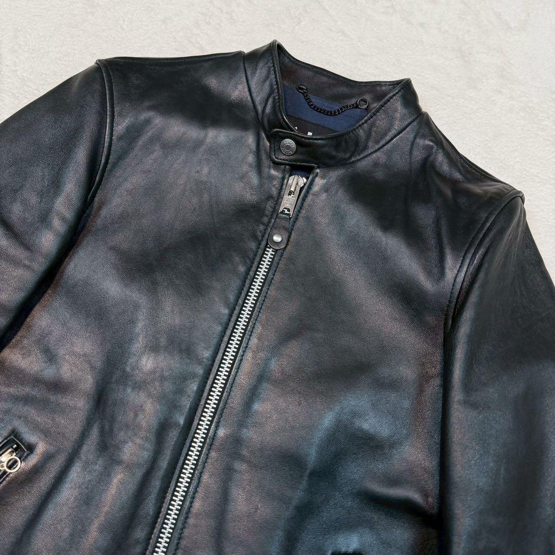 SCHOTT TAKEO KIKUCHI ライダースジャケット ラムレザー